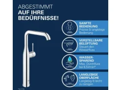 Grohe Einhand-Waschtischbatterie Essence XL-Size Chrom
