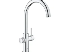 Grohe Küchenarmatur und Boiler Red Duo Größe-L Chrom