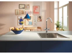 Grohe Küchenarmatur-Kit Blue Pure Start mit Ultrasafe Filter Silber