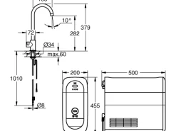 Grohe Mono Starter Kit Blue Home Chrom