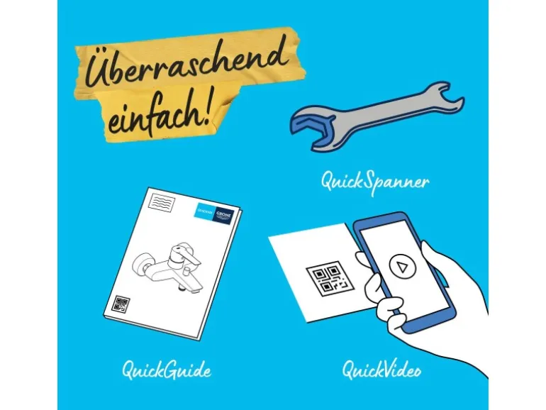 Grohe QuickFix Brausearmatur Start für die Wandmontage