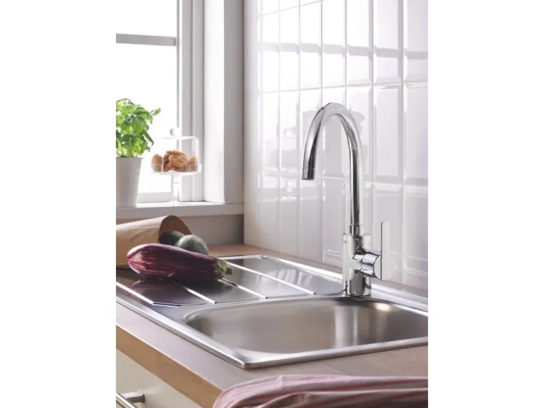 Grohe QuickFix Einhand-Spültischbatterie Feel Chrom