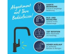 Grohe QuickFix Einhand-Spültischbatterie Start Schwarz