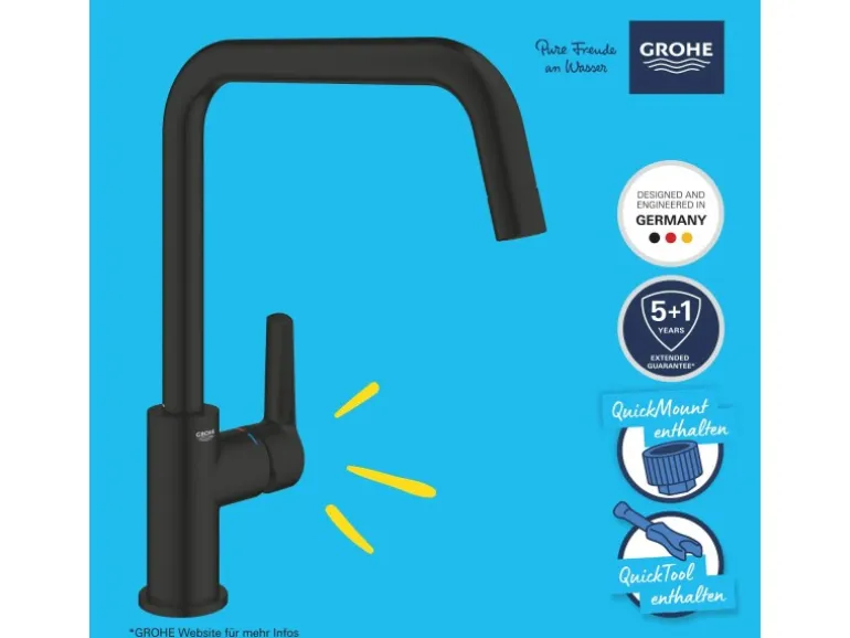 Grohe QuickFix Einhand-Spültischbatterie Start Schwarz