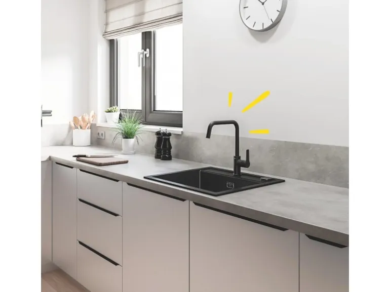 Grohe QuickFix Einhand-Spültischbatterie Start Schwarz