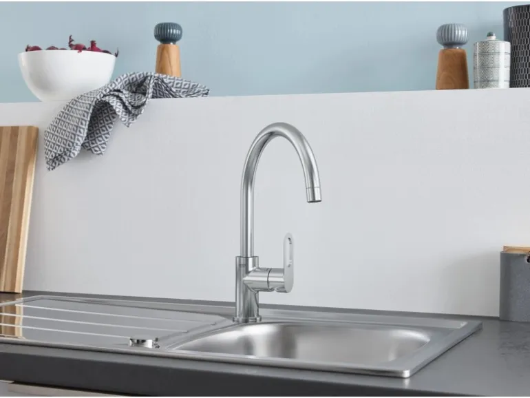 Grohe QuickFix Einhand-Spültischarmatur Start Loop Supersteel