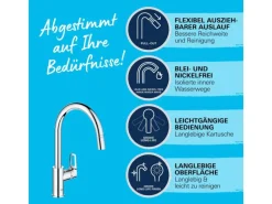 Grohe QuickFix Einhebel-Spültischarmatur Start Loop Chrom mit Brause