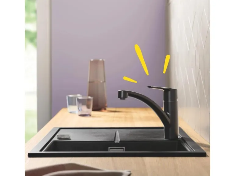 Grohe QuickFix Einhebel-Spültischarmatur Start Schwarz