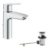 Grohe QuickFix Waschtischarmatur Start M-Size Zugstangen-Ablaufgarnitur 1 1/4"