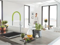 Grohe Schlauchauslauf GrohFlexx Küche Grün für Einhand-Küchenarmatur Essence