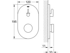 Grohe Selbstschluss-Brausebatterie Eurosmart CT