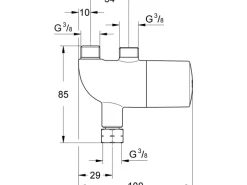 Grohe Thermischer Verbrühschutz Grohtherm Micro in Chrom