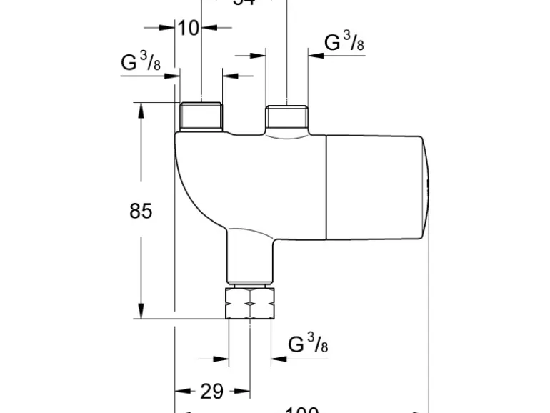 Grohe Thermischer Verbrühschutz Grohtherm Micro in Chrom