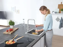 Grohe U-Auslauf Starter Kit Blue Home Chrom