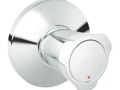 Grohe UP-Ventil Oberbau Costa Chrom Markierung rot mit Schubrosette