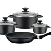 GSW Kochtopf Set Gourmet Granit 7 Teilig