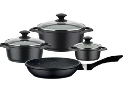 GSW Kochtopf Set Gourmet Granit 7 Teilig