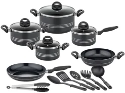 GSW Kochtopf Set Milano Nero 16 Teillig