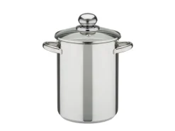 GSW Spargeltopf mit Glasdeckel und Einsatz 16Cm