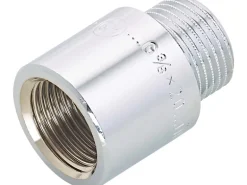 Hahnverlängerung 14,9 mm (Rp 3/8) x 16,7 mm (R 3/8) Messing Verchromt 20 mm