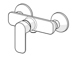 Hansa Brausebatterie Einhebelmischer Basic 5545 Chrom
