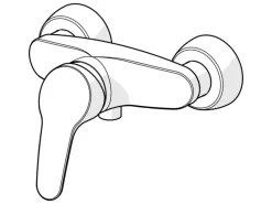 Hansa Brausebatterie Einhebelmischer Mix 0167 Chrom
