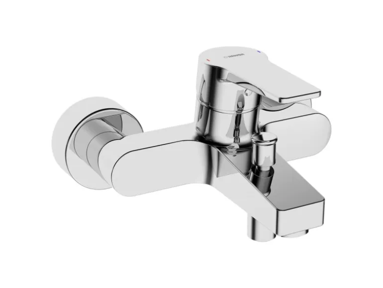 Hansa Einhand Wannenbatterie HANSATWIST in Chrom