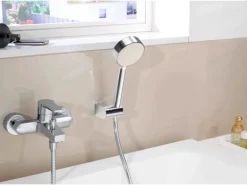 Hansa Einhand Wannenbatterie HANSATWIST in Chrom