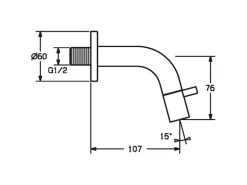 Hansa Waschtisch-Wandarmatur 10,7 cm HANSANOVA in Schwarz-Matt