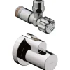 Hansgrohe Eckventil mit Schuber Abgang G 3/8 Brushed Nickel