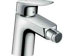 Hansgrohe Einhebel-Bidetmischer Logis 70 mm mit Zugstangen-Ablaufgarnitur Chrom