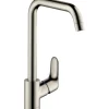 Hansgrohe Einhebel-Küchenmischer Focus 260 mit Schwenkauslauf Edelstahl Finish