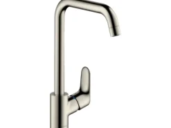 Hansgrohe Einhebel-Küchenmischer Focus 260 mit Schwenkauslauf Edelstahl Finish