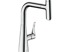 Hansgrohe Einhebel-Küchenmischer Metris Select 240 mit Ausziehauslauf Chrom