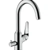 Hansgrohe Einhebel-Küchenmischer M424-H220 mit Geräteabsperrventil Chrom