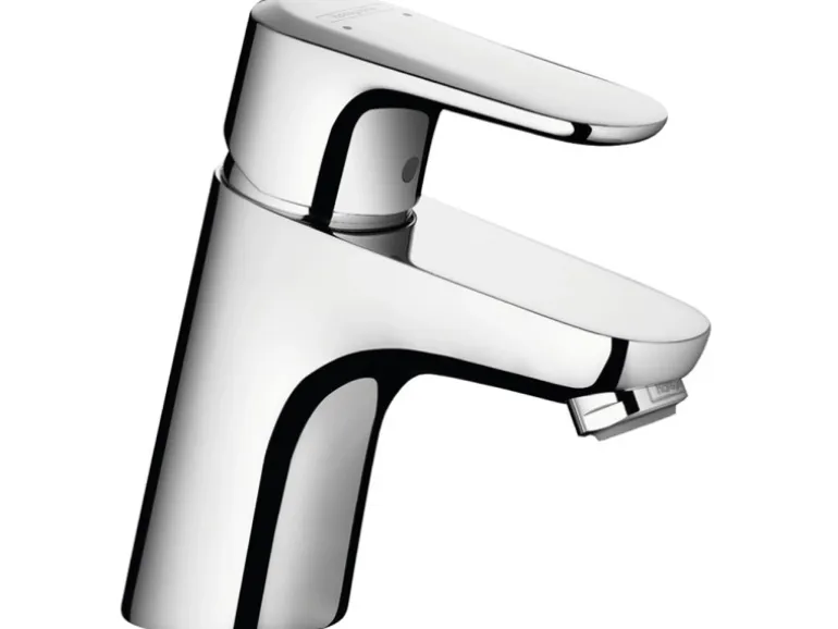 Hansgrohe Einhebel-Waschbeckenarmatur Ecos M mit Zugstangen-Ablaufgarnitur Chrom