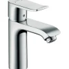 Hansgrohe Einhebel-Waschtischmischer Metris 110 m. Zugstangen-Ablaufgarnitur Chr