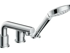 Hansgrohe 3-Loch Einhebel-Wannenrandarmatur Talis S mit Secuflex Chrom