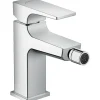 Hansgrohe Metropol Einhebel-Bidetmischer mit Hebelgriff und Push-Open Ablaufgarn