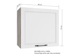 Held Küchen Hängeschrank Kempten 60 cm Grau/Graphit