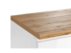 Held Küchen Küchenzeile Gera 360 cm Weiß/Wotan mit E-Geräten Induktion