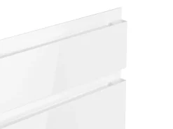 Held Küchen Küchenzeile Gera 300 cm Weiß/Beton mit E-Geräten Induktion