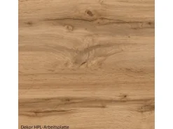 Held Küchen Küchenzeile Kempten 420 cm Weiß/Wotan ohne E-Geräte