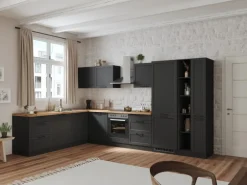 Held Küchen Winkelküche Kempten 360 cm ohne E-Geräte Graphit/Grau
