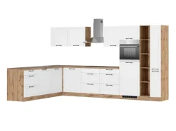 Held Küchen Winkelküche Kempten 360 cm Grau/Graphit mit E-Geräten autark Indukt.