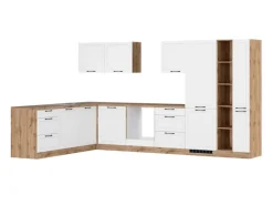 Held Küchen Winkelküche Kempten 360 cm ohne E-Geräte Wotan/Weiß