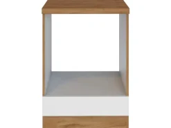 Held Möbel Küchen-Herdumbau Sorrento 60x85xT60cm Nische f. Ofen Weiß-WotanEiche