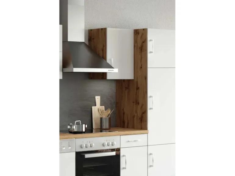 Held Möbel Küchen-Hängeschrank Sorrento BxHxT 40cm x 57cm x 34cm Weiß-Wotaneiche