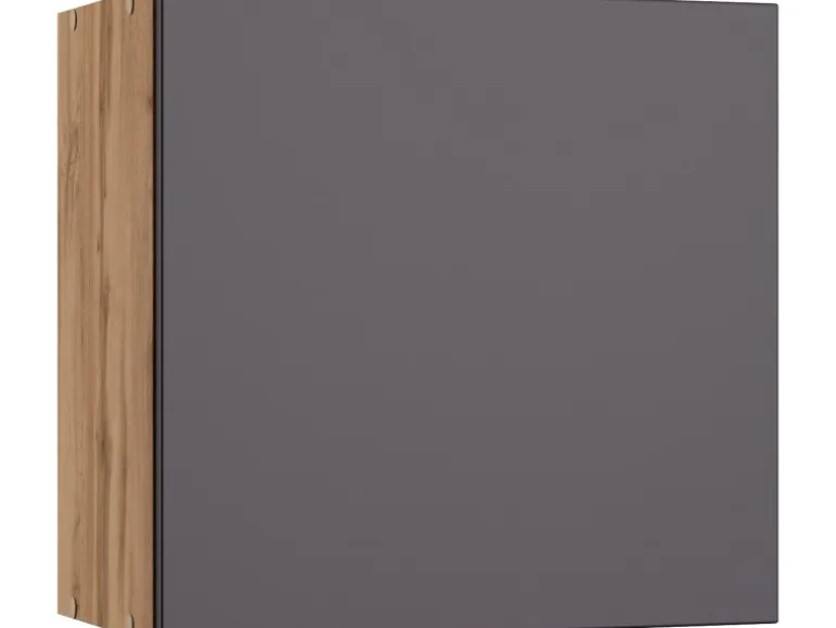 Held Möbel Küchen-Hängeschrank Turin 60 cm Graphit/Wotaneiche