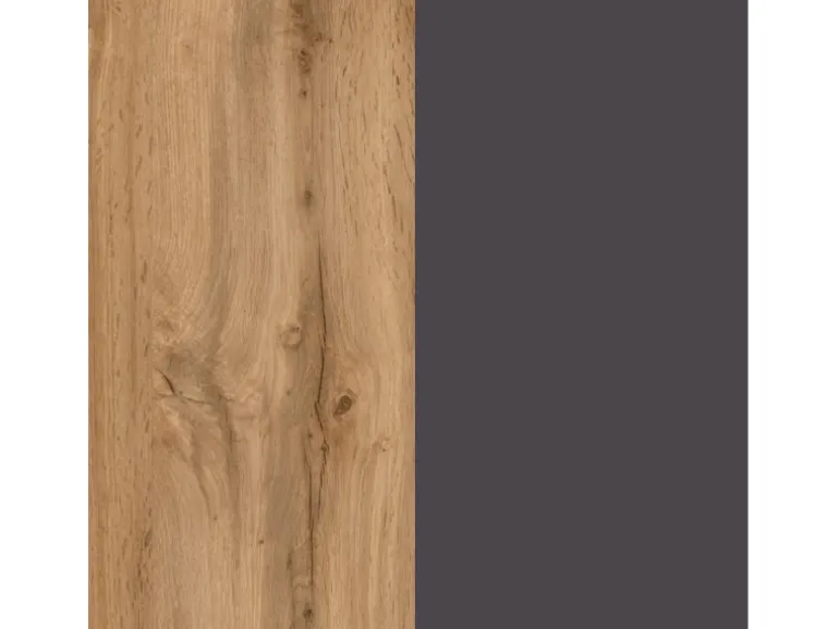 Held Möbel Küchen-Hängeschrank Turin 60 cm Graphit/Wotaneiche